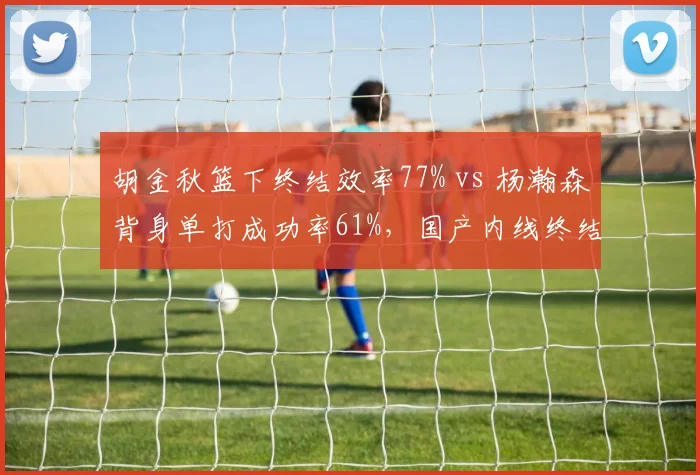 胡金秋篮下终结效率77% vs 杨瀚森背身单打成功率61%，国产内线终结手段分化明显